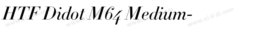 HTF Didot M64 Medium字体转换